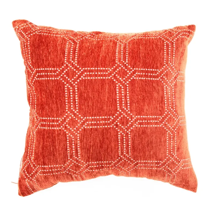Orange + White Dot Pattern Pillow Online Hot Sale