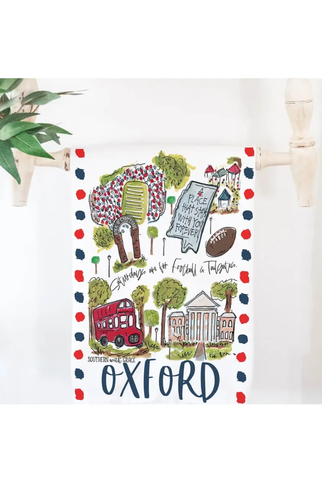 OXFORD MISSISSIPPI TEA TOWEL