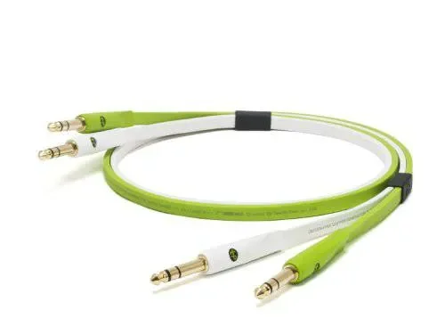 Oyaide DJ Cable 1/4 TRS to 1/4 TRS Neo d+ TRS Class B 1.0m – Green