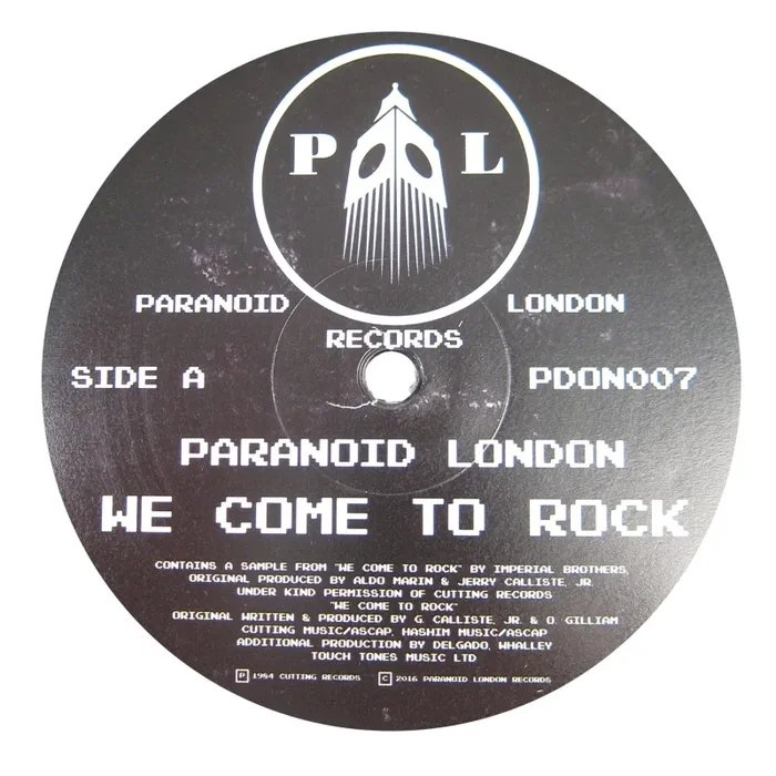 Paranoid London: We Come To Rock Vinyl 12″