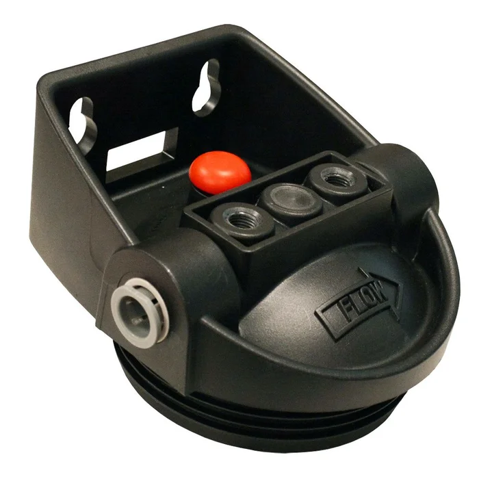 Pentek QC Meter Mount Black Cap for 3G Slim Line Housings w / PR – 1/2″ QC