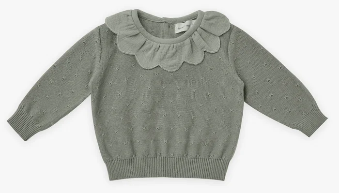 Petal Knit Sweater – Basil