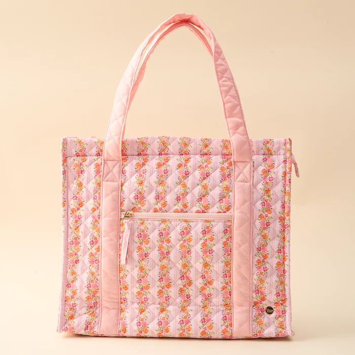 Petal Parade Pink The Everyday Quilted Tote Bag