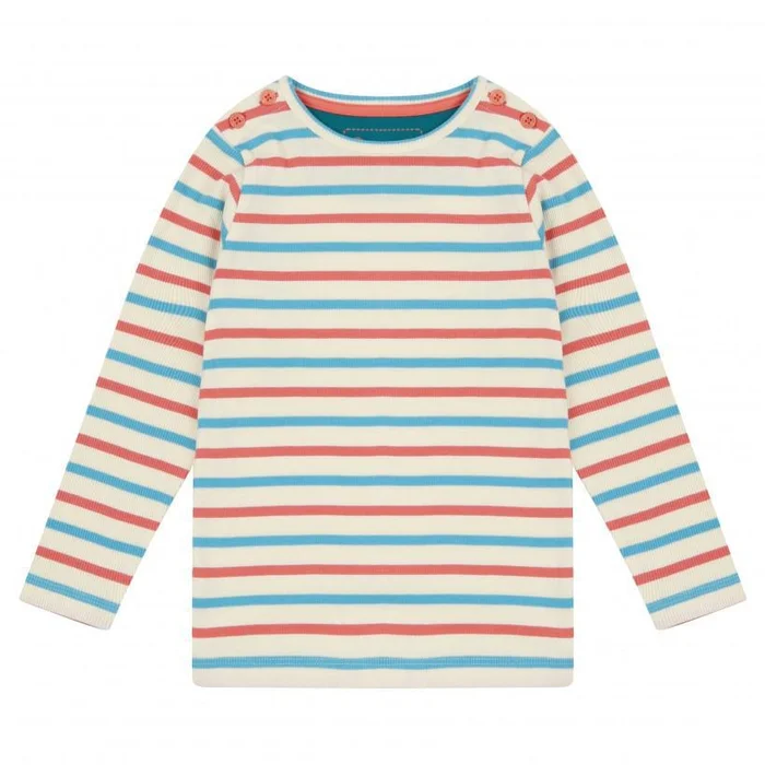 Piccalilly – Striped Rib Top (Long Sleeve)