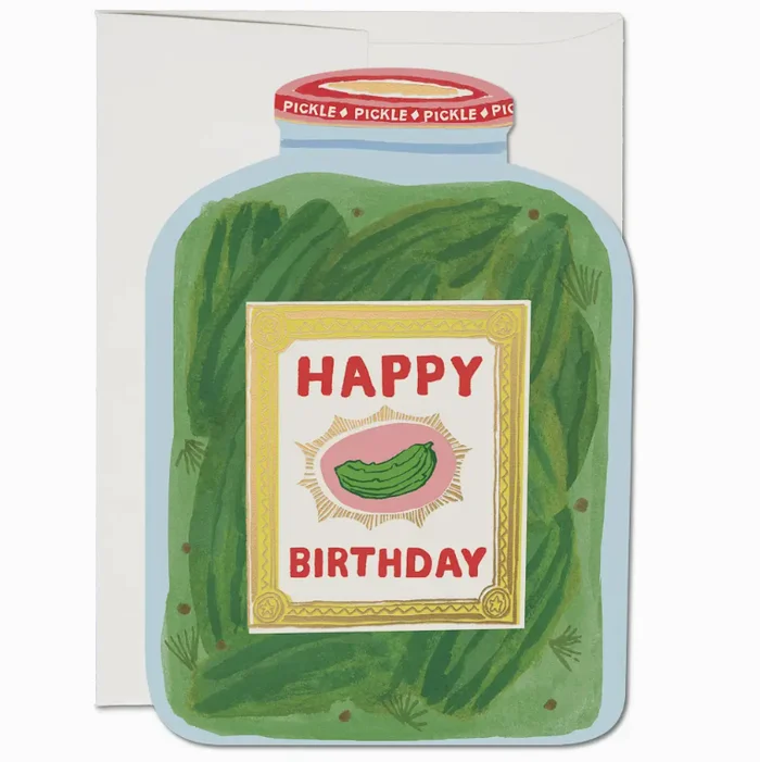 Pickle Birthday Greeting Card