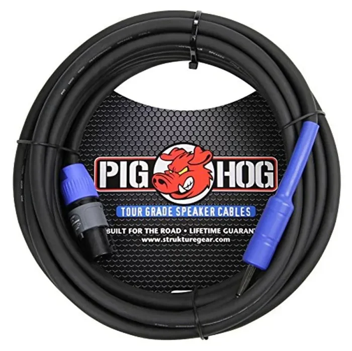 PigHog PHSC25S14 14 Gauge Speaker Cable Speakon to 1/4in, 25 ft