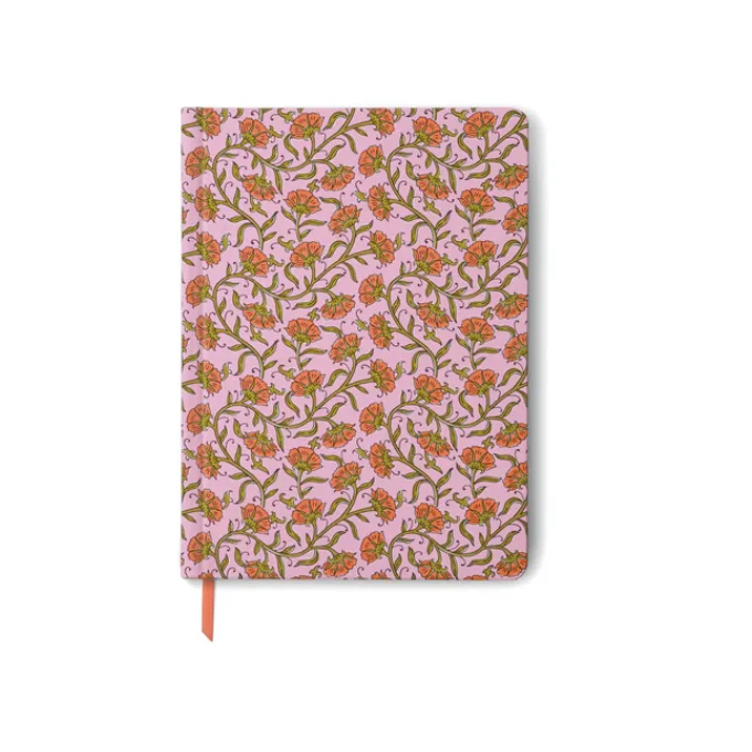 Pink Vintage Floral Soft Touch Jumbo Journal