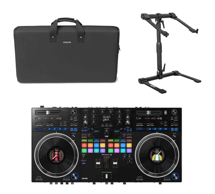 Pioneer DDJ-REV7, 2-Channel DJ Controller Package with Magma CTRL Case and Headliner Laptop Stand Online