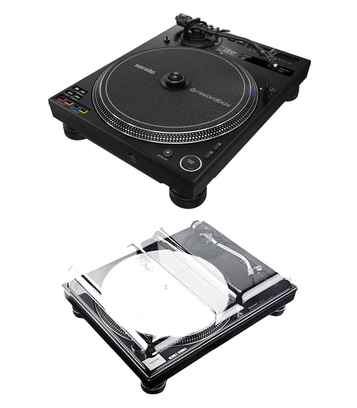 Pioneer DJ PLX-CRSS12 Hybrid Turntable Package with Decksaver Cover