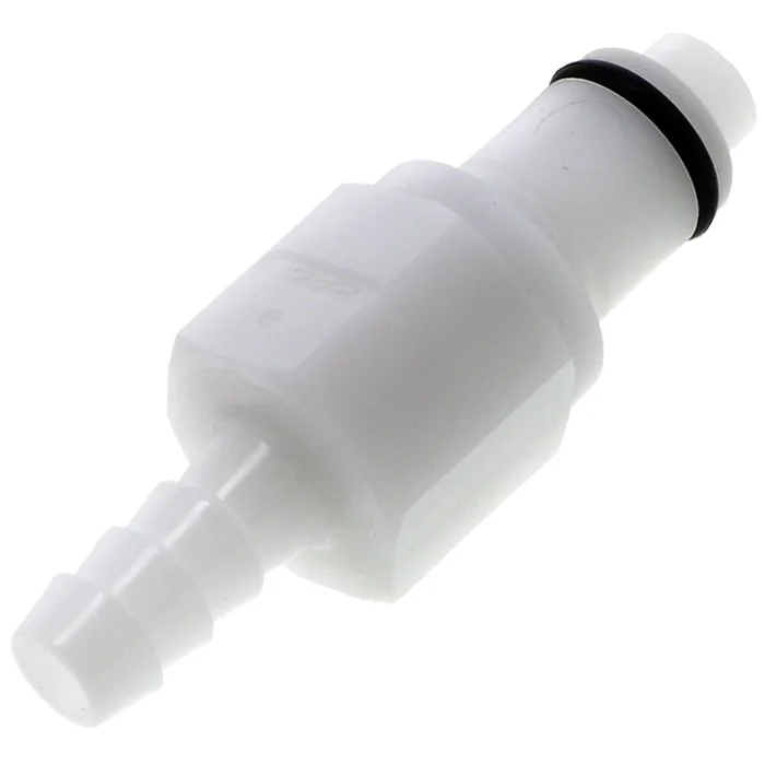 PLCD22004 Valved In-Line Hose Barb Coupling Insert 1/4 ID Barb
