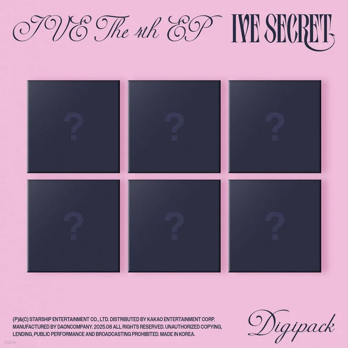 [PRE-ORDER] IVE – THE 4th EP IVE SECRET (Digipack Ver.) (Random Ver.)