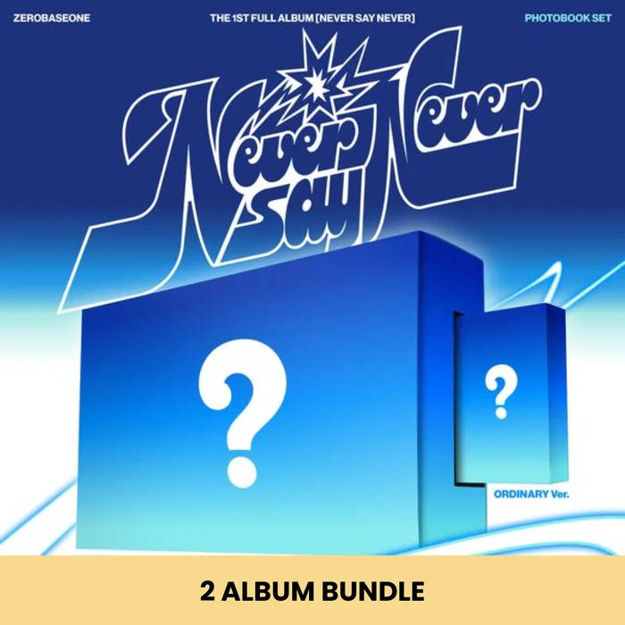 (PRE-ORDER) ZEROBASEONE – THE 1ST FULL ALBUM [NEVER SAY NEVER] PHOTOBOOK VER. (2 VERSIONS) BUNDLE