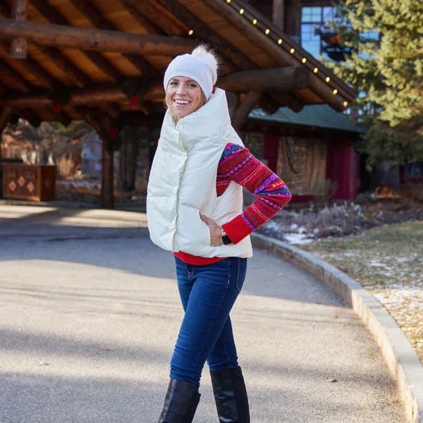Pretty Rugged White Puffer Vest