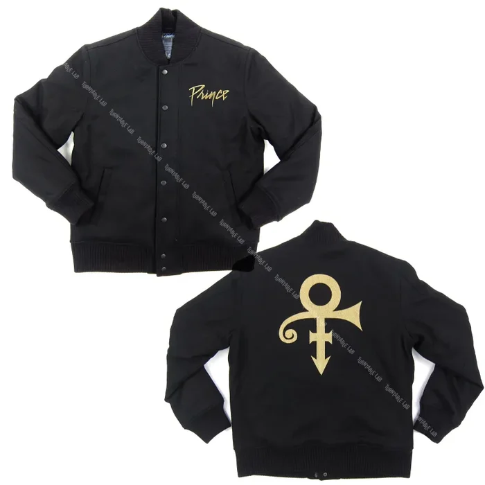 Prince: Symbol Varsity Jacket – Black