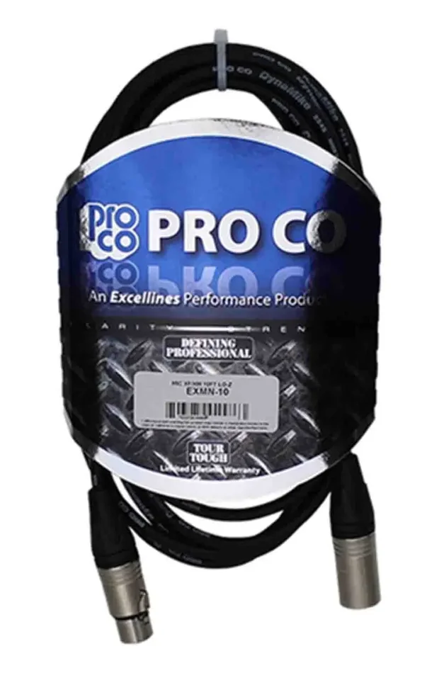 Pro Co EXMN-5, 5 Inch Excellines XLRF to XLRM Microphone Cable