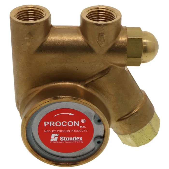 Procon Pump NSF Brass 110 GPH 3/8″ NPT – 99 psi PRV w/ .188″ Double Flat Drive (Clamp-on)