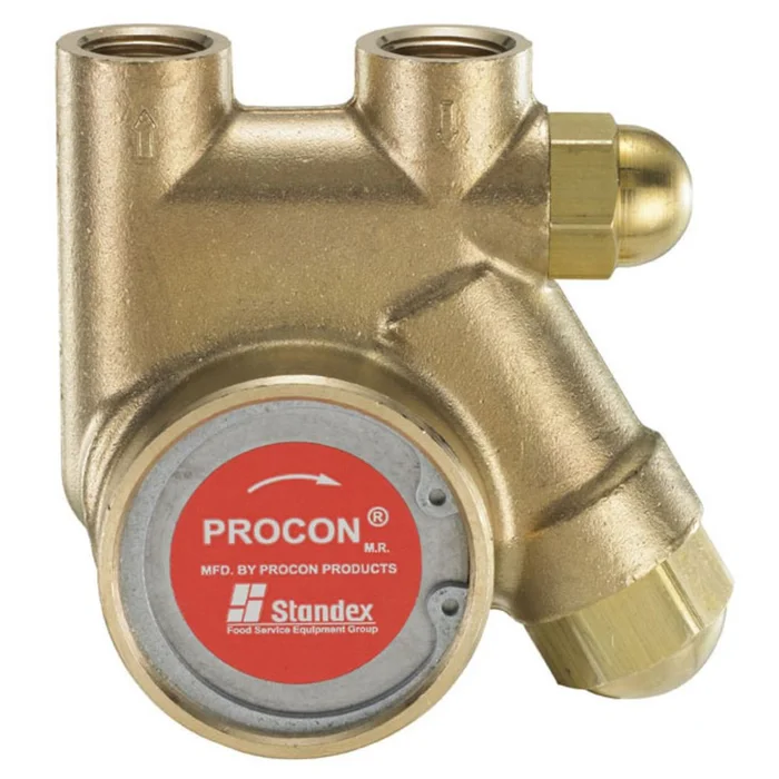 Procon Pump NSF Brass 125 GPH 3/8″ NPT – 250 psi PRV w/ .188″ Double Flat Drive (Clamp-on)