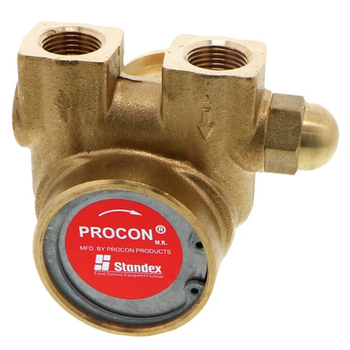 Procon Pump NSF Brass 140 GPH 3/8″ NPT – 130 psi PRV w/ .188″ Double Flat Drive (Clamp-on)