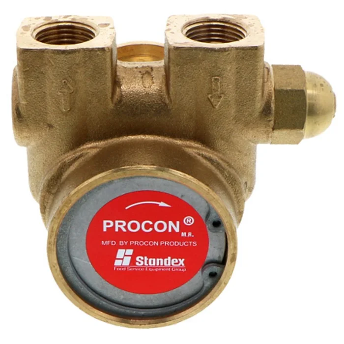 Procon Pump NSF Brass 60 GPH 3/8″ NPT – 130 psi PRV w/ .188″ Double Flat Drive (Clamp-on)