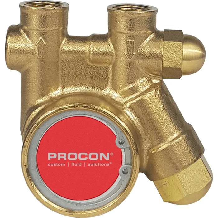 Procon Pump Rotary Vane Brass Pump Series 1 – 70 GPH 3/8″ NPT w/ Standard-Non External Adjust