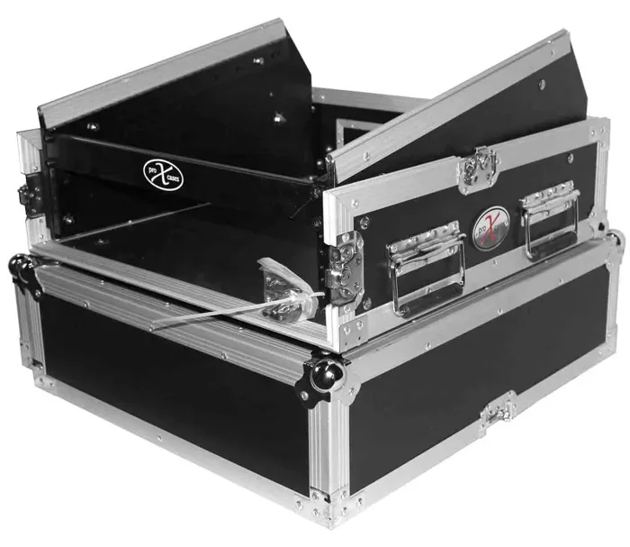 ProX T-2MRSS, 2U Rack x 10U Top Mixer DJ Combo Rack Flight Case