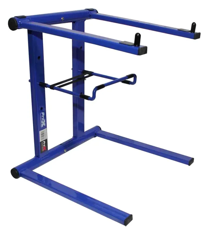 ProX T-LPS600BLUE Foldable Portable DJ Laptop Stand with Adjustable Shelf – Blue Discount
