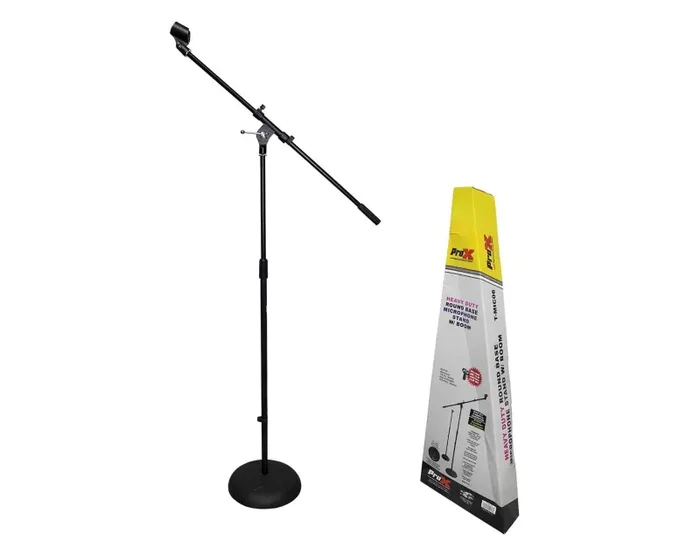 ProX T-MIC06 Round Base Microphone Stand with Boom