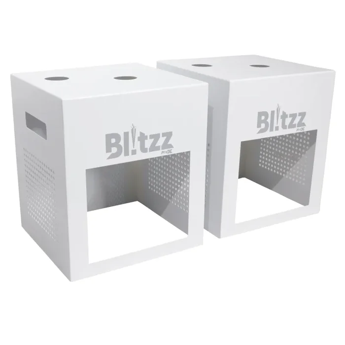 ProX X-BLITZZ-FX COVER X2 2x Aluminium White Covers for BlitzzFX Cold Spark Machine