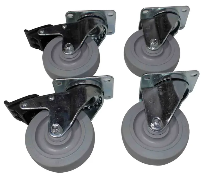 ProX X-CASTER-4-GREY 4″ Grey Casters (Set of 4 – 2 Locking) - Image 3