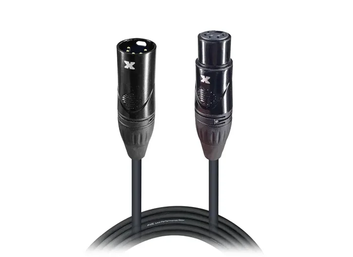 ProX XC-5PDMX03, DMX XLR5-M to XLR5-F High Performance Cable – 3 Feet