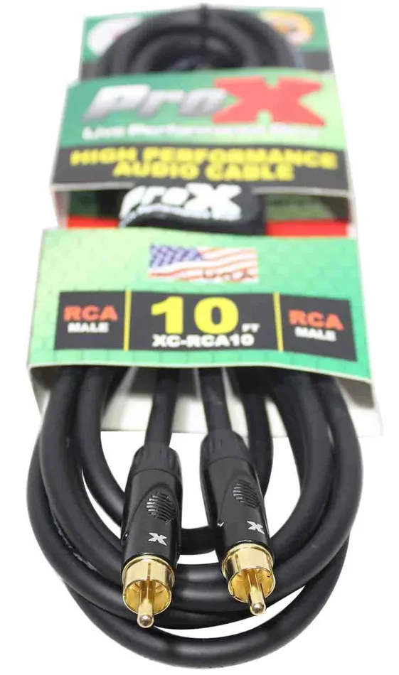 Prox XC-RCA10 High Performance Audio Cable RCA to RCA – 10 Feet