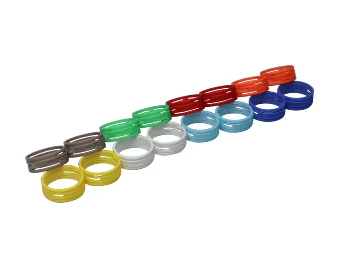 ProX XC-RINGPAK, Color Ring Replacements for XLR Cables – 16 Pack