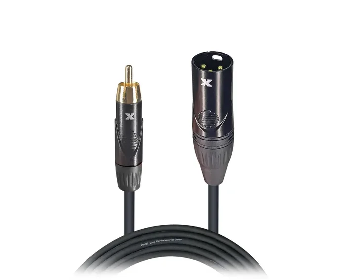 Prox XC-RXM05 Unbalanced RCA to XLR3-M High Performance Audio Cable – 5 Feet