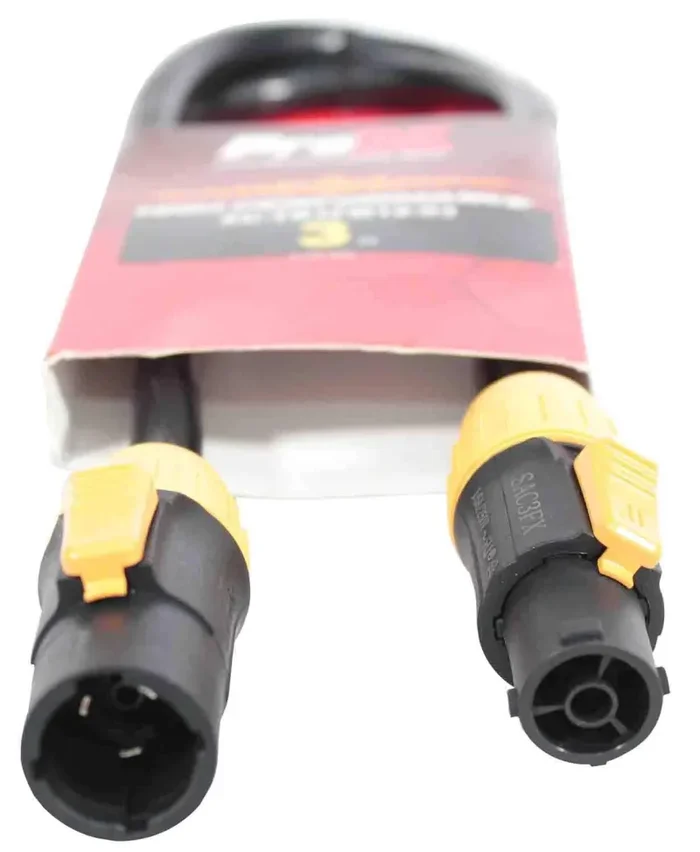 ProX XC-TR1FM12-03 Male to Female 12AWG Power Cable for Powercon Compatible Devices – 3 Feet