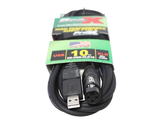 ProX XC-USB-XLR10 XLR-F to USB High Performance Audio Cable – 10 Feet Online Hot Sale - Image 2