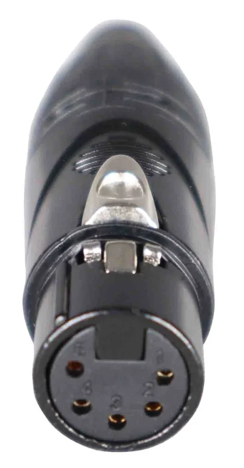ProX XC-XLRF-5P Female Xlr-5pin Black-Chrome Housing