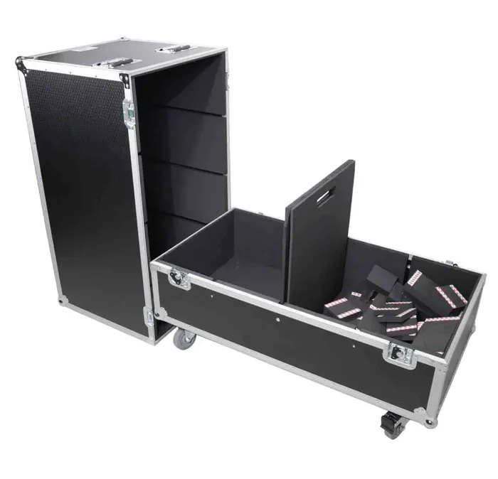 ProX XS-2X282020W ATA Dual Flight Case for Speaker Fits Two JBL SRX 815P and Similar Sized Speakers