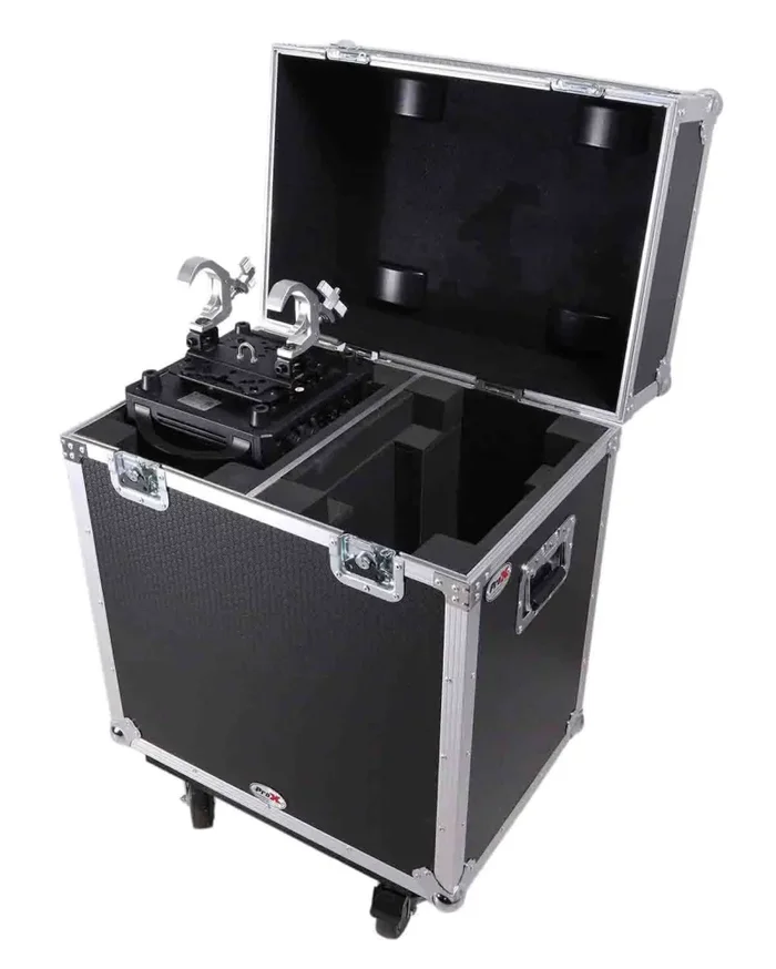 ProX XS-MH12RX2W Moving Head Lighting Road Case for ADJ Hydro Beam X12 Vizi Beam 12RX Fits 2 Units with 4 Inch Casters