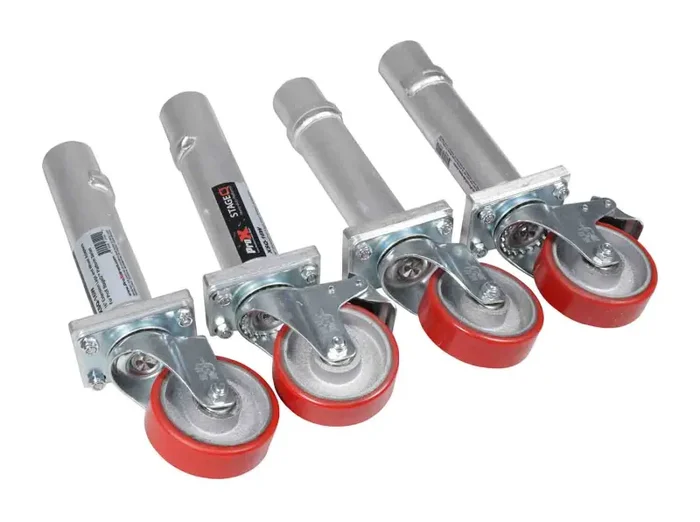 ProX XSQ-16W StageQ Locking Staging 16 Inch Height Stage Legs with 5 Inch Rubber Steel Casters – Set of 4 Online now