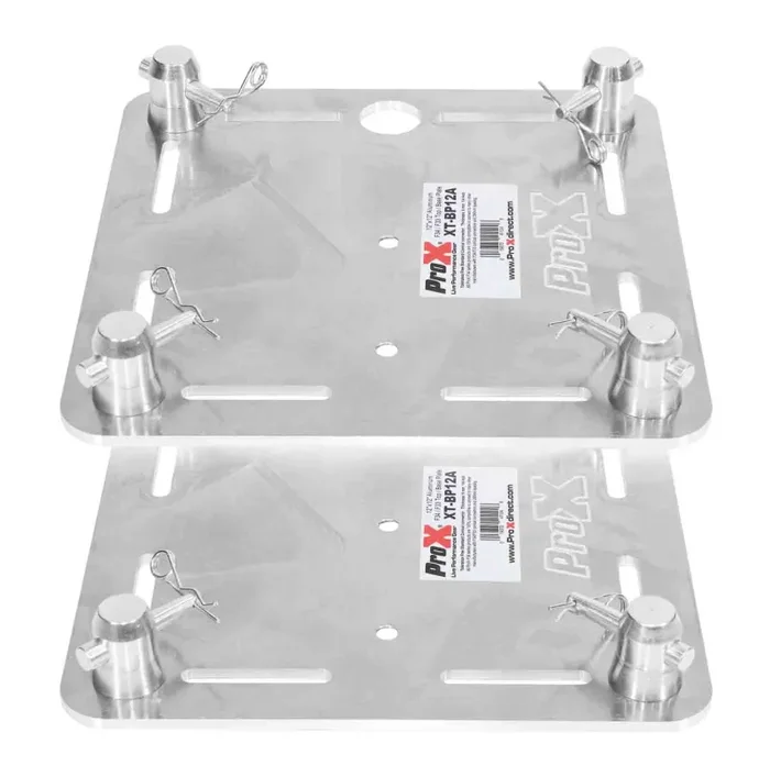 ProX XT-BP12AX2, Pack of Two 12-Inch Aluminum 6mm Truss Top Plate for F34 F32 F31 Conical Square Truss