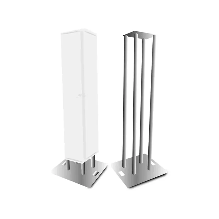 ProX XT-S4X656TOTEM 6.56 Feet Totem Package with 12in Top Plate, 30in Base Plate and Four 2 Meter F31 Tubes with White Scrim Cover