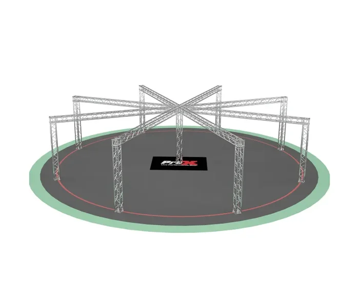ProX XTP-10W9ES38, DJ Package F34 Spider Trade Show Display Booth Truss System – 9 x 38 Ft.