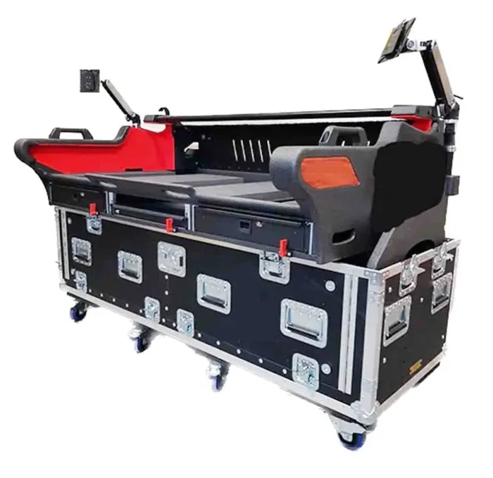 ProX XZF-YQL5 D 2U Flip-Ready Easy Detachable Retracting DJ Case for Yamaha QL5 Console