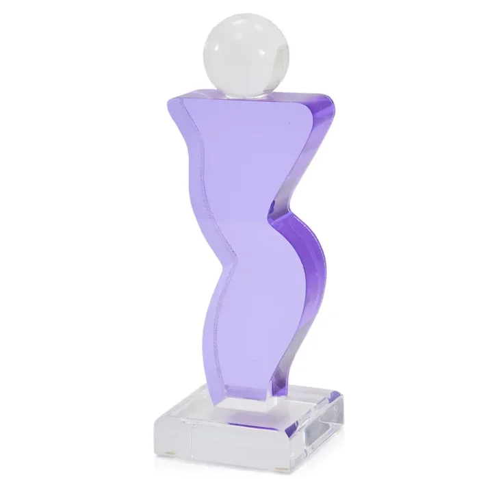 Purple Feminine Abstract Acrylic Sculpture Online Hot Sale