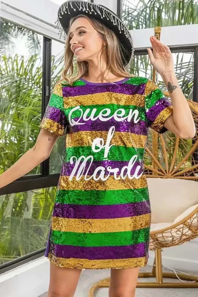 QUEEN OF MARDI GRAS DRESS