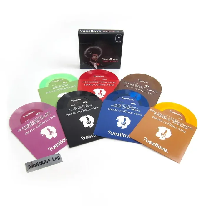 Questlove: Sufro Breaks (Serato Control Vinyl, Colored Vinyl) Vinyl 7×7″ Boxset