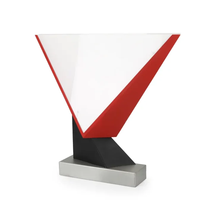 Red / Black Geometric Table Lamp