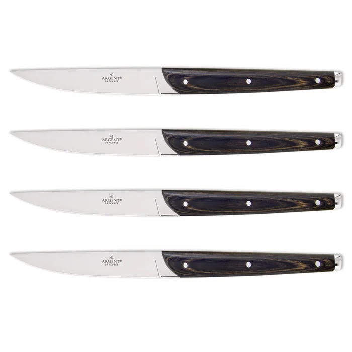 Reed & Barton Clevedon Pakkawood 4Pc. Steak Knife Set