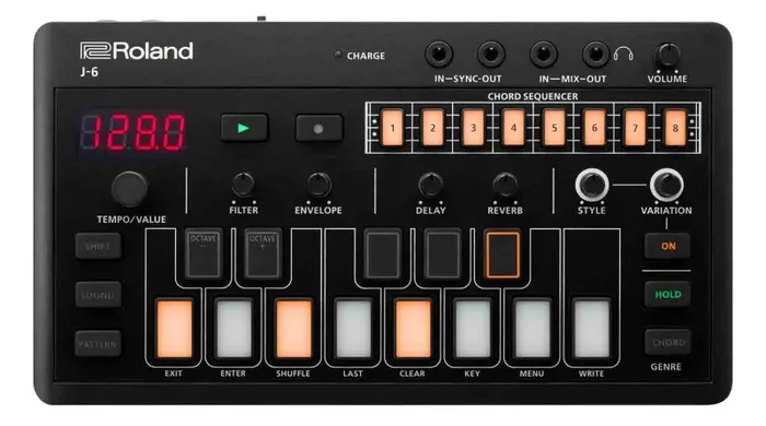 Roland Aira Compact J-6 Chord Synthesizer Inspiration Machine