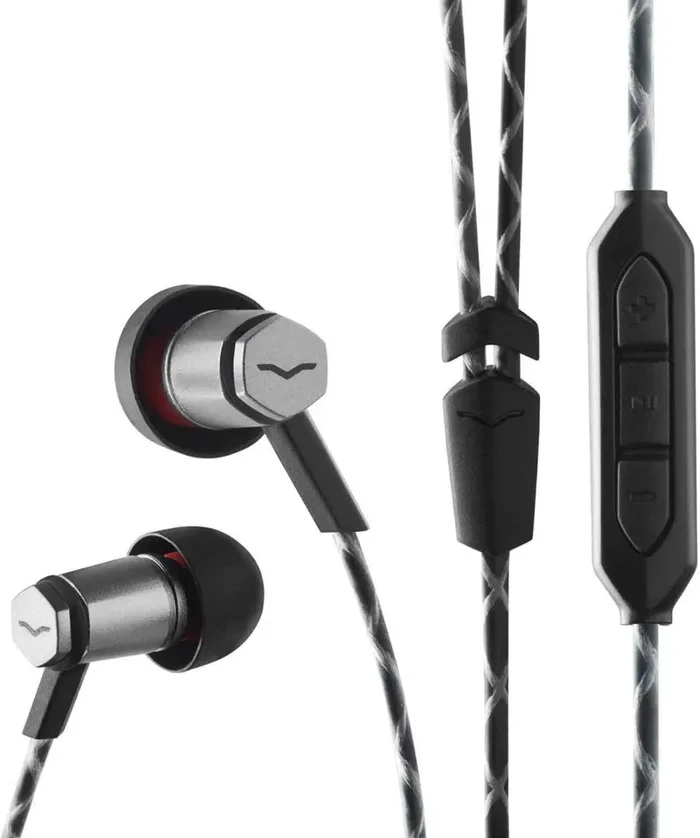 Roland FRZM-I-GUNBK In-Ear Headphones with 3-Button Remote & Microphone – Gunmetal Black